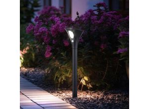 9007371524006 - LED Außen Steck SOLAR Lampe Bewegungsmelder Garten Beleuchtung Hof Wege Erdspieß Leuchte schwarz