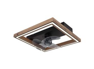 9007371527823 - Deckenventilator Lüfter Deckenlampe led Holz Fernbedienung dimmbar Vor-Rücklauf