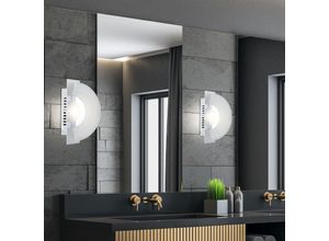 9007371530397 - Lighting - Wandleuchte Modern Treppenhauslampe Chrom Wandlampe Glas Aluminium 1x led 5W 380Lm warmweiß LxB 20x7 cm 2er Set 9007371530397 - Lighting - Wandleuchte Modern Treppenhauslampe Chrom Wandlampe Glas Aluminium 1x led 5W 380Lm warmweiß LxB 20x7 cm 2er Set