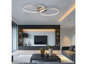 9007371533213 - Lighting - Deckenleuchte Ringe Deckenlampe Esszimmerlampe Wohnzimmerlampe Decke Metall 1x led 30 Watt 2400 Lumen warmweiß LxBxH 70x40x86 cm