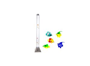 9007371537587 - Hochwertige Design Stehlampe mit 10 Deko-Fischen