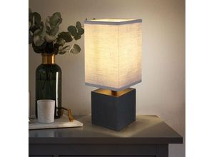 9007371538089 - Tischleuchte Nachttisch Beistelllampe modern Schirmleuchte schwarz Schreibtischlampe Holz Würfel Textil anthrazit 1x E27 Fassung LxBxH 12x12x30 cm 9007371538089 - Tischleuchte Nachttisch Beistelllampe modern Schirmleuchte schwarz Schreibtischlampe Holz Würfel Textil anthrazit 1x E27 Fassung LxBxH 12x12x30 cm