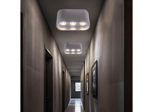 9007371541065 - Lighting - Deckenlampe led Deckenleuchte Flurlampe Aufbauleuchte grau silber Wohnzimmerlampe 7W 421lm warmweiß l 105x 64 cm 2er Set