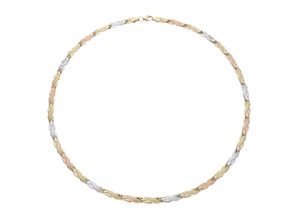 9008005094995 - Collier VIVANCE tricolor Halsketten Gr Gelbgold 375 gelb (gelbgold 375) Damen Colliers