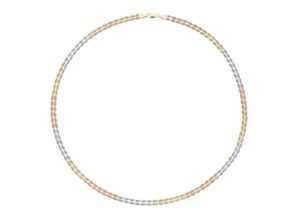 9008005100696 - Collier VIVANCE dreifärbig Halsketten Gr Gelbgold 375 rosegold (roségold 375) Damen Colliers