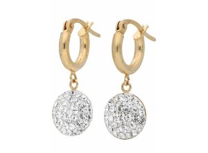 9008005227539 - Paar Creolen FIRETTI Schmuck Geschenk Gold 375 Ohrschmuck Creole Ohrringe Gr Gelbgold 375 gelb (gelbgold 375 weiß) Damen Creolen zu Kleid Shirt Jeans Sneaker Anlass Geburtstag Weihnachten