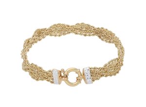 9008005236302 - Armband VIVANCE chic Armbänder Gr Gelbgold 585 gelb (gelbgold 585) Damen Armbänder