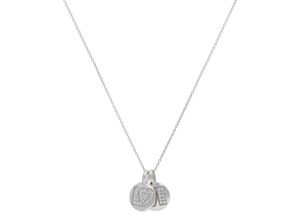 9008005262394 - Kette mit Anhänger VIVANCE love pendant Halsketten Gr Silber 925 (Sterlingsilber) silberfarben (silber 925) Damen Ketten mit Anhänger