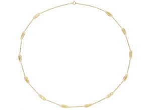 9008005266293 - Kette ohne Anhänger VIVANCE Kordelkette Halsketten Gr Gelbgold 375 gelb (gelbgold 375) Damen Ketten ohne Anhänger