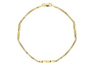 9008005279705 - Goldarmband VIVANCE delicate elegance Armbänder Gr Gelbgold 375 gelb (gelbgold 375) Damen Armbänder Gold