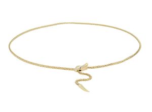 9008005290335 - Goldkette VIVANCE golden snake Halsketten Gr Gelbgold 375 gelb (gelbgold 375) Damen Goldketten