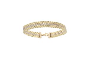 9008005314345 - Goldarmband FIRETTI Schmuck Geschenk Gold 375 Armschmuck Armkette Fantasie Armbänder Gr Gelbgold 375 goldfarben (gelbgoldfarben weißgoldfarben) Damen