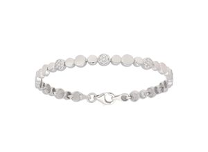 9008005318527 - Silberarmband VIVANCE elegance Armbänder Gr Silber 925 (Sterlingsilber) silberfarben (silber 925) Damen Armbänder Silber