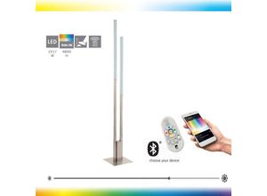 9008420559727 - 55972 connect Stehleuchte fraioli-c Alu nickel-matt led 2X17W 2700-6500K H1655cm dimmbar mit Fußtrittschalter inklFernbedienung - Eglo