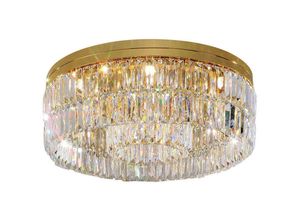 9008447024116 - Prisma - Designer Crystal Deckenleuchte aus poliertem Gold 12x G9 - Kolarz