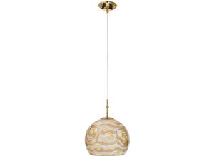 9008447287436 - Luna Glaskuppel Pendelleuchte 24 Karat Gold - Kolarz