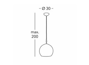 9008447339432 - KOLARZ Hängelampe Luna Ø 30 cm bunt Metall Glas