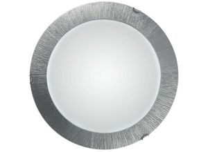 9008447354329 - Moon - Lifestyle Glas Simple Flush Deckenleuchte Silber - Sun Silver Finish 3x E27 - Kolarz