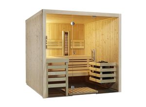 9008504007618 - Infraworld - Sauna Panorama Complete Fichte 210x160x203cm mit ABC-Strahler Multifunktionssauna