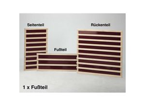 9008504008202 - Infraworld - Infrarot Flächenheizung Fußteil Einzelelemente Espe in rot 112 x 33 cm