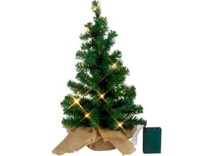 9008606224807 - Eglo Christmas - 410854 Weihnachtsdekoration christbaum toppy led 10X0064W Beton Stahl grün H45cm Ø25cm mit Schalter ein aus