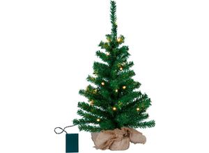 9008606224814 - Eglo künstlicher Weihnachtsbaum 60 cm für innen Deko-Tannenbaum mit LED-Beleuchtung warmweiß und Timer batteriebetriebener Kunstbaum - 60 cm