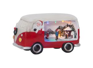 9008606224951 - Eglo led Weihnachtsdeko Merryville Bus mit Weihnachtsmann Vintage Weihnachtsdekoration für Kinder Fensterdeko mit Timer und batteriebetriebener