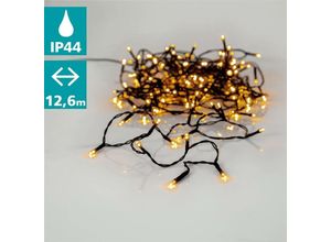 9008606226078 - 410818 Weihnachtsdekoration Christbaumlichterkette golden warm white led 180X0064W Kunststoff schwarz transparent L1260cm IP44 - Eglo Christmas