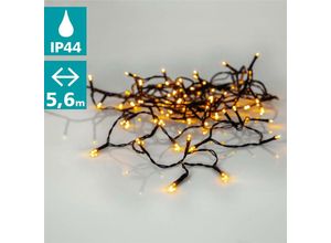 9008606226085 - 410822 Weihnachtsdekoration lichterkette golden warm white led 80X0064W Kunststoff schwarz L560cm IP44 - Eglo Christmas