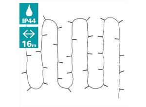 9008606226238 - 410713 Weihnachtsdekoration lichterkette serie led led 160X0062W Kunststoff schwarz L1600cm IP44 - Eglo Christmas