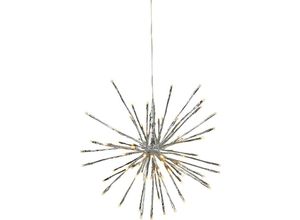 9008606226443 - Eglo Christmas - 411057 Weihnachtsdekoration feuerwerk firework led 64X0064W Stahl silber H30cm Ø30cm IP44