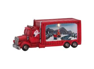 9008606226559 - 411254 Weihnachtsdekoration lkw merryville led 1X003W Kunststoff rot L21cm B7cm H9cm mit Schalter ein aus - Eglo Christmas