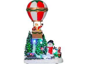 9008606226573 - 411263 Weihnachtsdekoration heissluftballon merryville led 6X003W Kunststoff bunt L16cm B12cm H25cm mit Schalter ein aus - Eglo Christmas