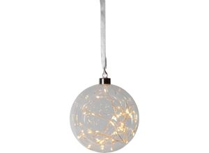 9008606236633 - Eglo LED-Weihnachtskugel für Innen beleuchtete Glaskugel zum Aufhängen transparente Leuchtkugel zum Hängen warmweiß Strom-Betrieb ø 15 cm