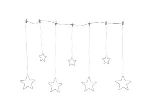 9008606237517 - 411385 Weihnachtsdekoration lichterkette dew drop stars led 84X006W Stahl Kunststoff silber transparent L120cm H80cm - Eglo Christmas