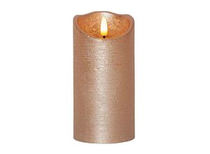 9008606237630 - 411501 Weihnachtsdekoration led-kerze flamme rustic led 1X003W Wachs Kunststoff gold H15cm Ø75cm mit Schalter ein aus - Eglo Christmas