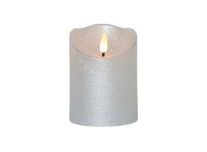 9008606237647 - 411502 Weihnachtsdekoration led-kerze flamme rustic led 1X003W Wachs Kunststoff silber H10cm Ø75cm mit Schalter ein aus - Eglo Christmas