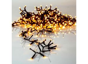 9008606237791 - 411518 Weihnachtsdekoration lichterkette golden warm white led 1200X0064W Kunststoff schwarz amber L2400cm IP44 - Eglo Christmas