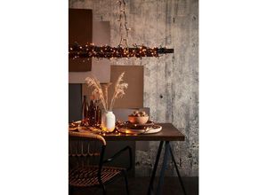 9008606237807 - 411519 Weihnachtsdekoration lichterkette golden warm white led 180X0064W Kunststoff schwarz amber L1260cm IP44 - Eglo Christmas