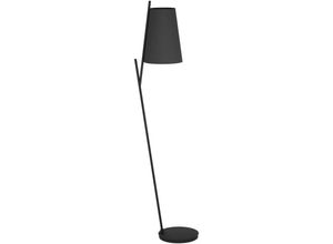 9008606238132 - Stehlampe Petrosa minimalistische Stehleuchte Standleuchte aus Metall und Textil in schwarz Lampe Wohnzimmer mit Schalter Wohnzimmerlampe