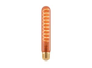 9008606238224 - 110203 led Filament Leuchtmittel E27 1X4W Decorative Spirale kupferfarben L185cm Ø3cm 1600K 30lm dimmbar - Eglo