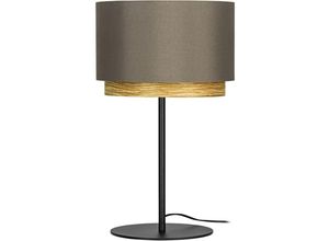 9008606240081 - Tischlampe Marchena Deko Tischleuchte Nachttischlampe aus Metall in schwarz Holz in Eiche-Optik und Textil in Cappuchino Lampe Wohnzimmer mit E27 9008606240081 - Tischlampe Marchena Deko Tischleuchte Nachttischlampe aus Metall in schwarz Holz in Eiche-Optik und Textil in Cappuchino Lampe Wohnzimmer mit E27
