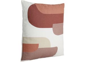 9008606241330 - Living Kissen Chevery Couch Zierkissen minimalistisch Dekokissen aus Baumwolle und Polyester in Natur Kissenbezug mit Inlett Sofakissen 45x45 cm