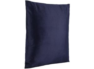 9008606241415 - Eglo - living Kissen Chevery elegantes Couch Zierkissen Dekokissen Basic aus Samt in Blau Kissenbezug mit Inlett aus Polyester edles Sofakissen