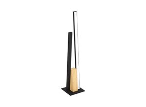 9008606244263 - Eglo - 900492 Tischleuchte panagria Alu Stahl Holz schwarz braun led 1X68W1X52W 3000K L75cm B45cm H455cm mit Kabelschalter