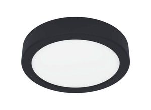 9008606245215 - Eglo LED Deckenleuchte Fueva in Schwarz und Weiß 11W 1350lm IP44 - black
