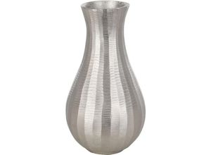 9008606245772 - Eglo - living Metallvase Abucay Deko Vase für Pampasgras Dekovase für Wohnzimmer Blumenvase aus Metall in Nickel Tischdeko 285 cm - Vase 1 285