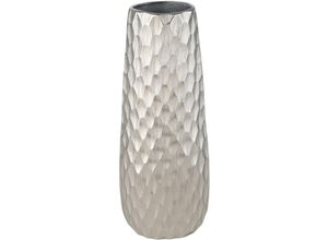 9008606245796 - Eglo - living Metallvase Nilgaut elegante Deko Vase gehämmerte Dekovase für Wohnzimmer Blumenvase aus Metall in Nickel Tischdeko 31 cm