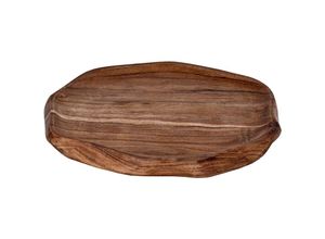 9008606246151 - Living Dekoschale Forleyet Schale zum Dekorieren runder Dekoteller Tablett aus Holz in Natur Holzteller 30 x 27 cm - Schale 30 x 27 cm LxB Holz