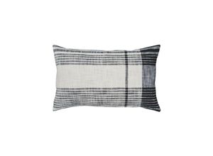 9008606247394 - EGLO LIVING Kissen Chevery Couch Zierkissen minimalistisch Dekokissen aus Baumwolle und Polyester in Schwarz Weiß gewebt Kissenbezug mit Inlett